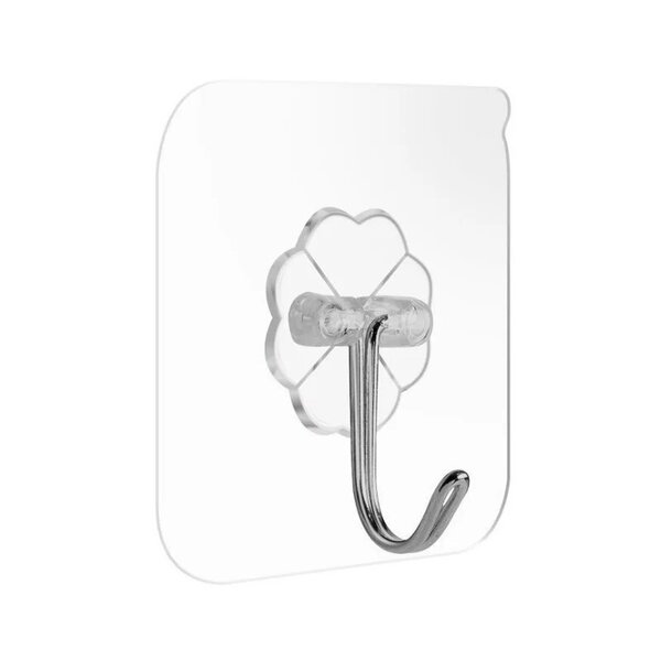 Lot de 20 crochets transparent mural adhésive