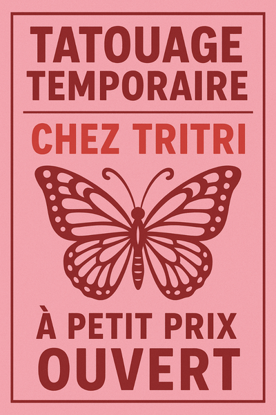 Triphene tatouage 