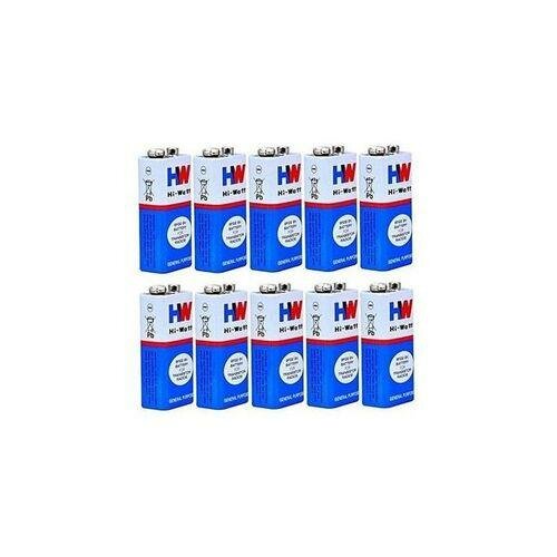 Lot De 10 Batteries Ou Piles De 9v HI-Watt Pour Microphone Balladeur