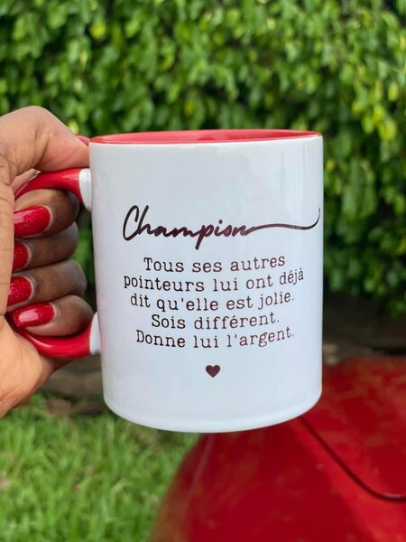 Tasse Champion - sois différent - Saint Valentin