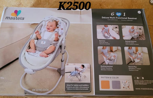 grey baby cot