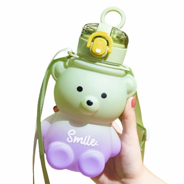 Gourde Enfant Ours Avec Sangle