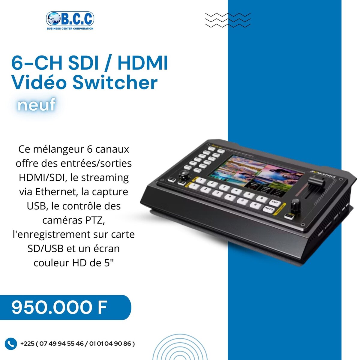 RÉGIE VIDÉO  AVMATRIX SHARK S6