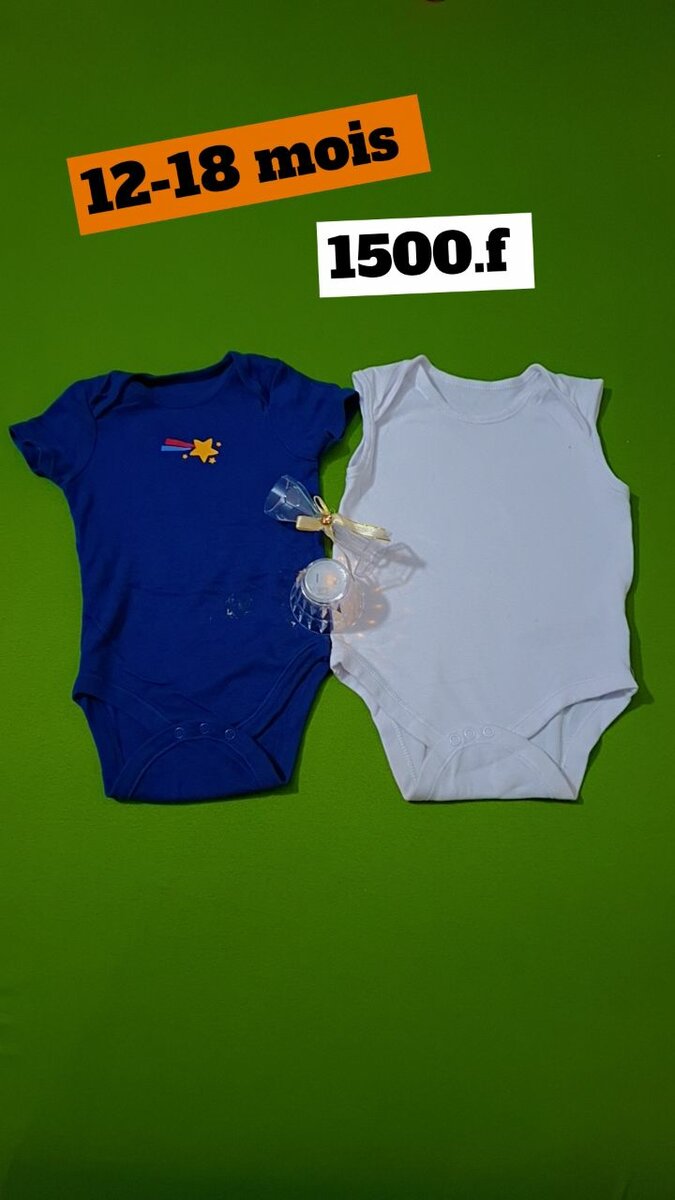 Bodies 12-18 mois confortables