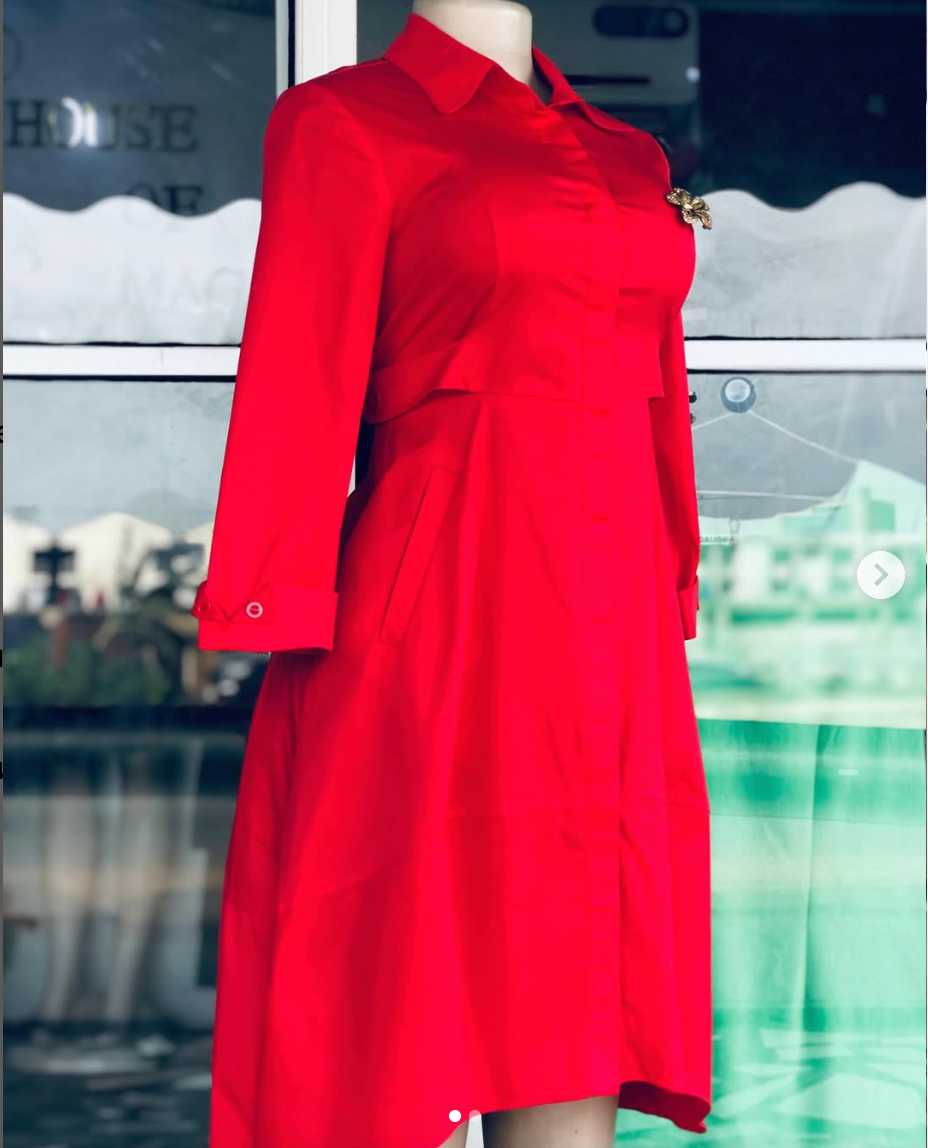 red dress