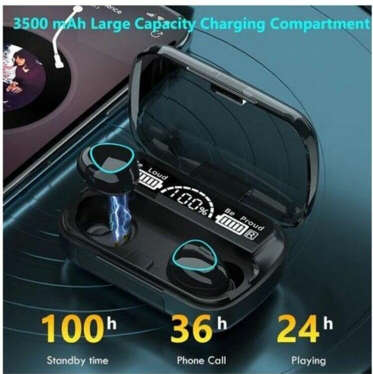 Écouteurs Bluetooth M10 Étanche