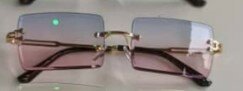 Unisex sunglasses Rimless