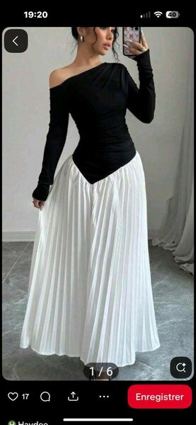 Robe élégante asymétrique