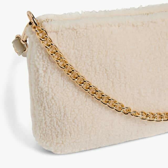 DREW SHERPA HOBO HANDBAG