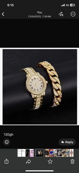 Watch and bracelet