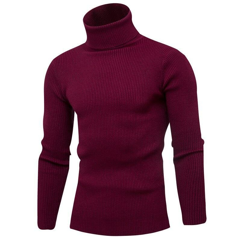 Men's Knitted Turtleneck Sweater