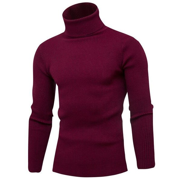 Men's Knitted Turtleneck Sweater