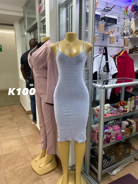 Tight striped dress