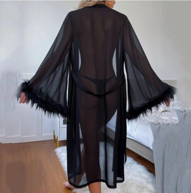 Lace robe