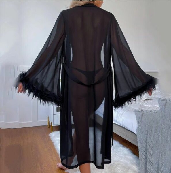 Lace robe