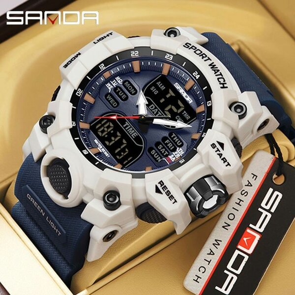 Sanda 6126 blk and blue