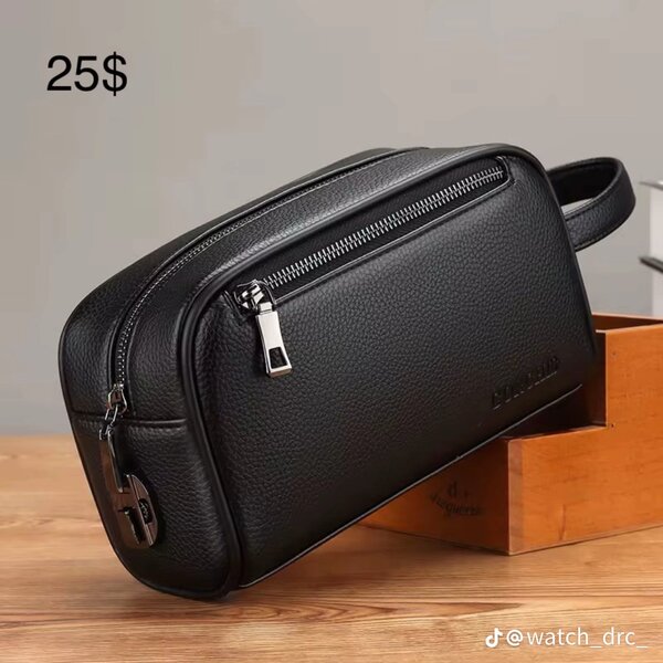Pochette en cuir pour homme
