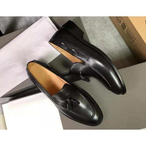 Mocassins  en cuir noir homme