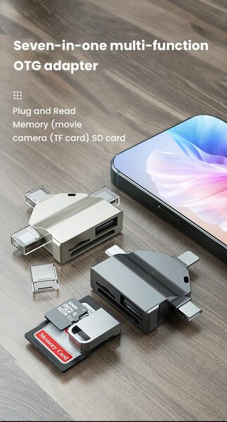 7in1 multi-function otg adapter Card Reader