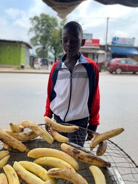 Banane et maïs