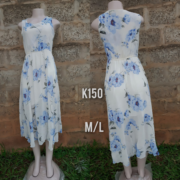 Robe blanc bleu 