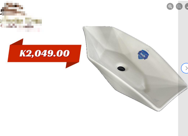 white sink