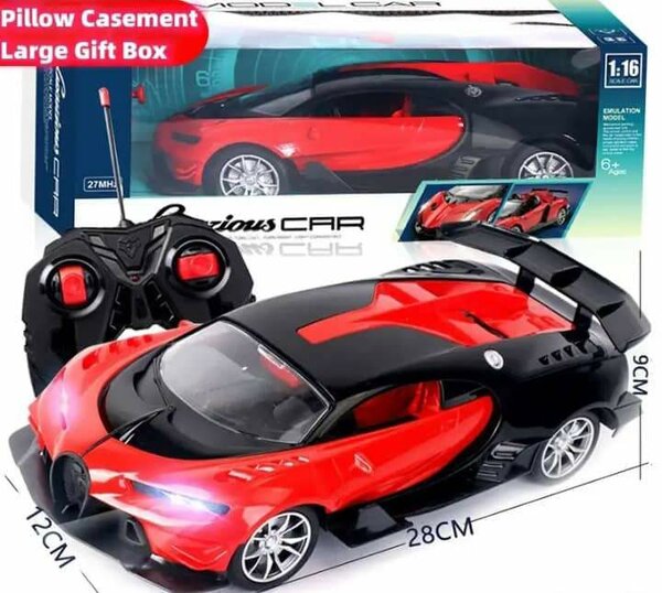 Voiture radiocommandée RC à 4 canaux avec lumière LED pour