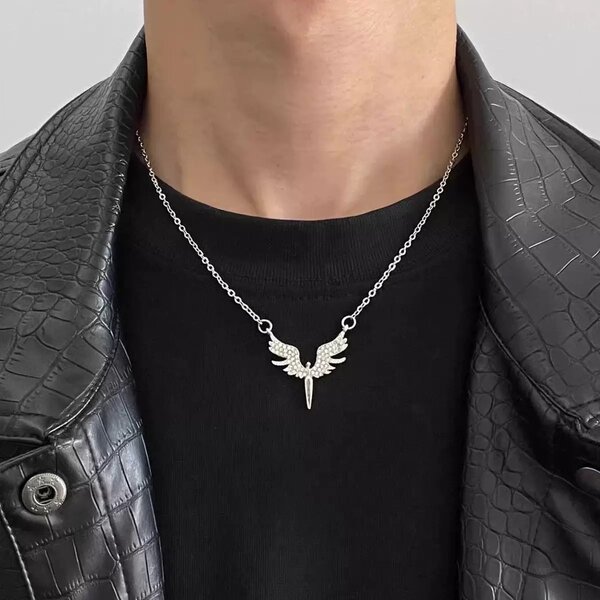 Collier Pendentif Aile Homme