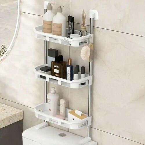 Étagère de salle de bain télescopique