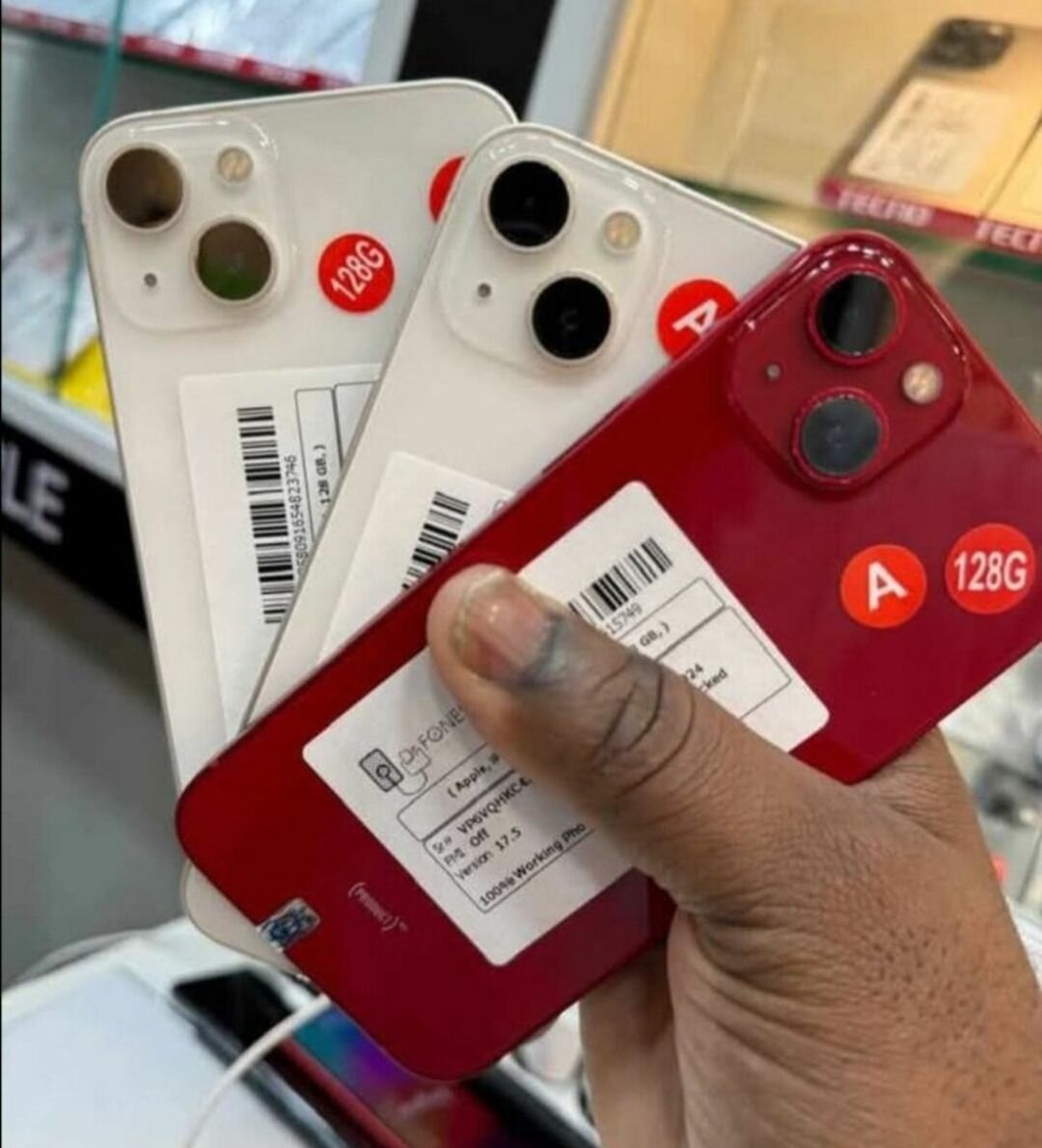 Smartphone 128GB Rouge/Blanc
