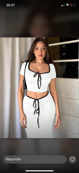 Ensemble Femme Élégant Blanc