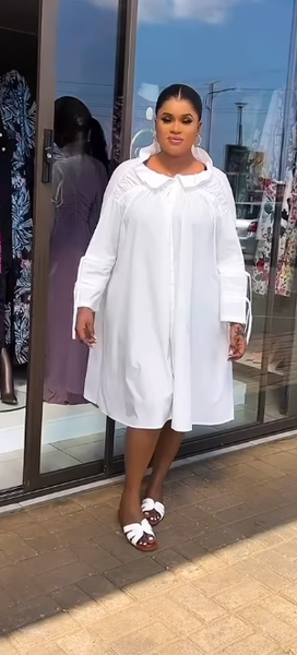 Women's white dress