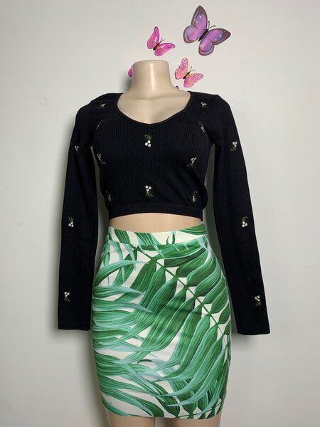 Cotton long sleeve top