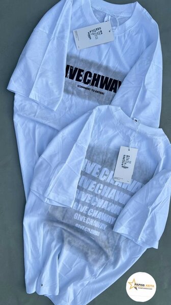 T-shirt unisexe blanche mode