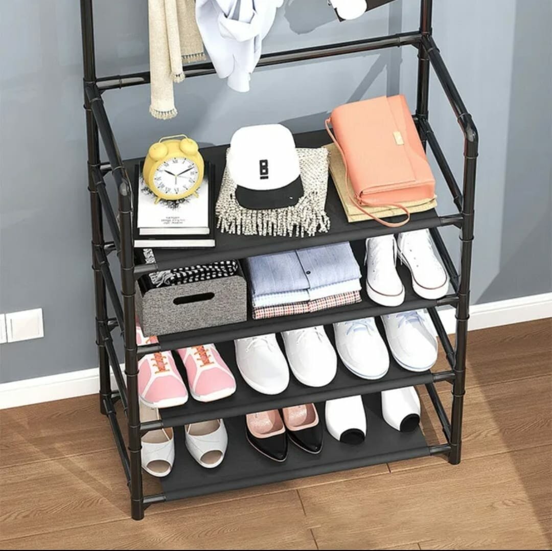 Étagère de chaussures avec ceintre
