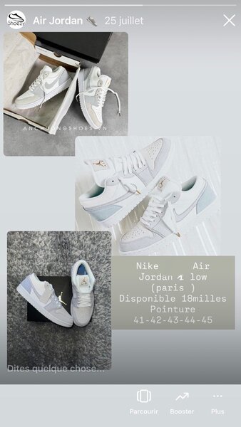 Nike Air Jordan 1 Low Blanc