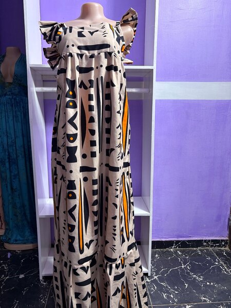 Robe longue ethnique élégante