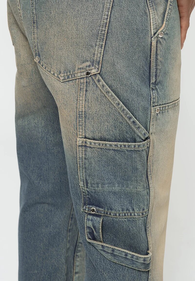 Jean cargo homme style décontracté