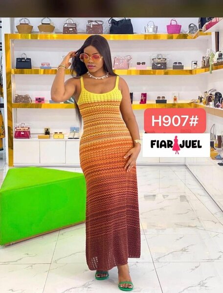 Robe en crochet élégant femme