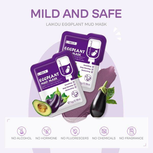 Eggplant mud Mask