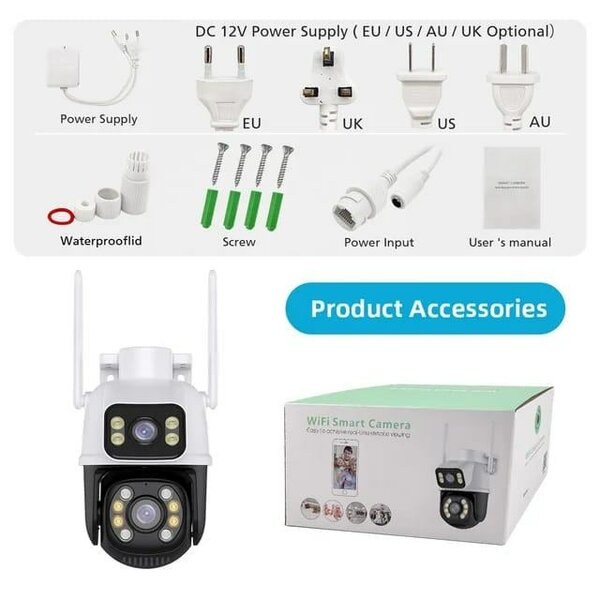 Dual lens PTZ Camera