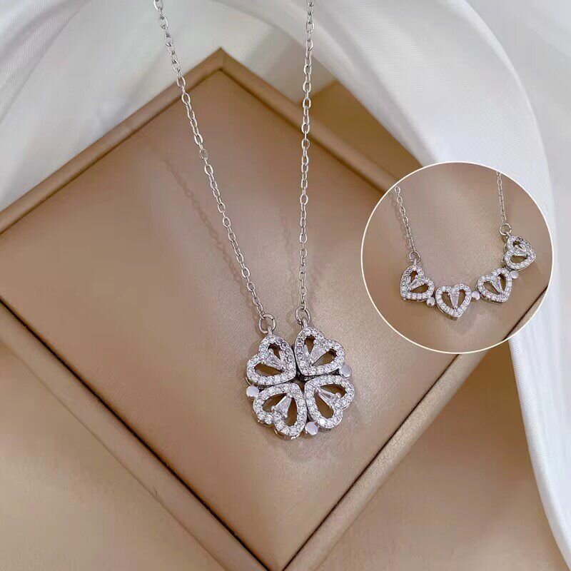 Collier élégant doré argenté
