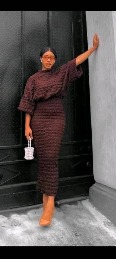Robe élégante en maille