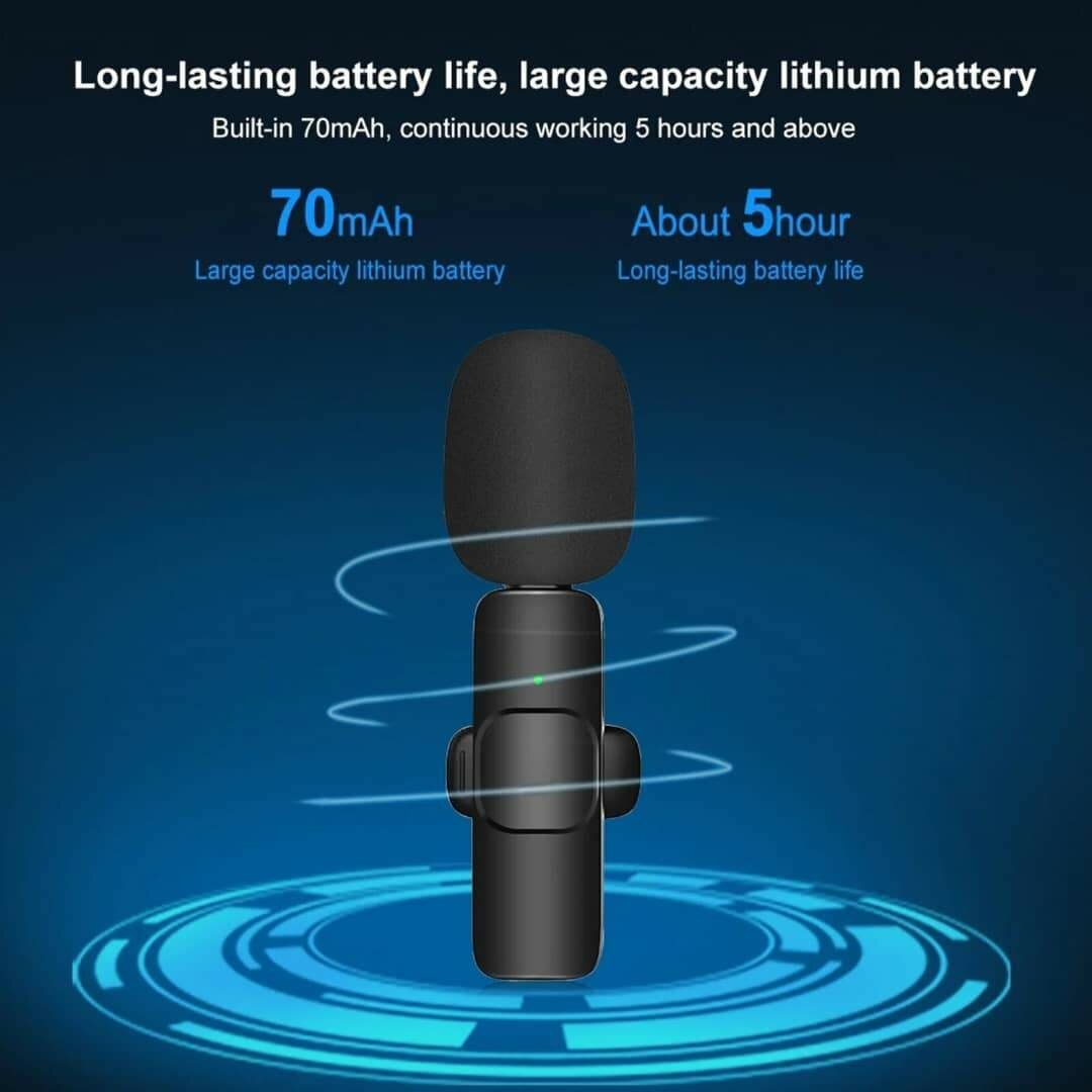 Chargeable lavalier microphone