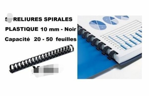 Spirale 10 mm - Paquet de 100