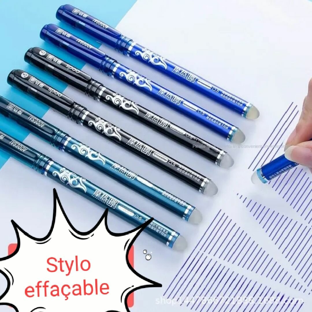 Paquet de 12 stylos à gomme