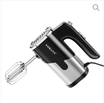 Sokany 800W high quality hand mixer multiple speed whisk eggbeater
