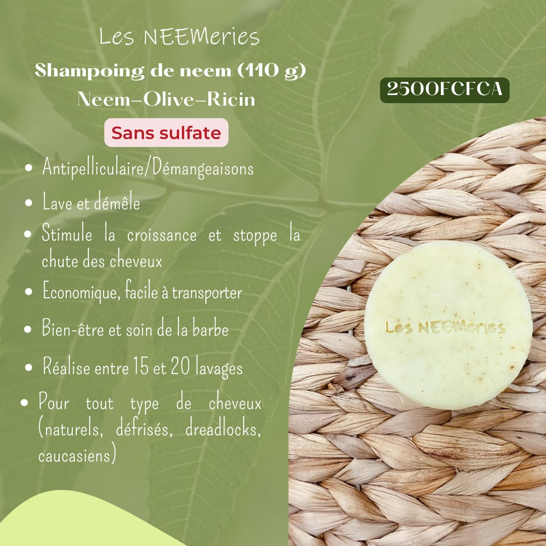 LES NEEMERIES SHAMPOOING SOLIDE Neem-Olive-Ricin