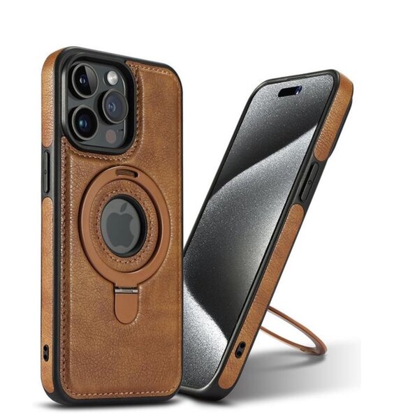 Iphone 12 / Iphone 12 Pro High Quality leather Case, Magsaf.