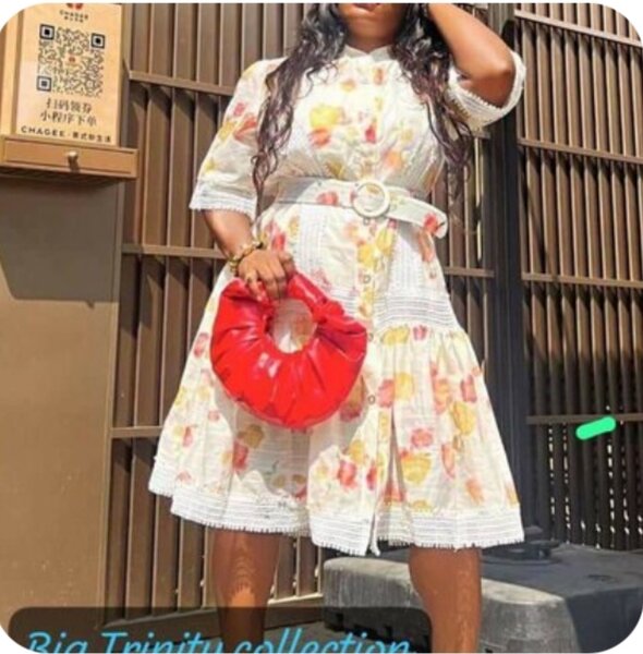 Dress with belt
